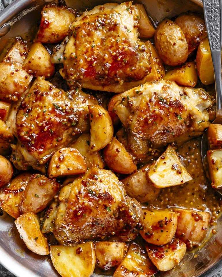 Курица с картошкой на плите и в духовке: 7 идеальных фото рецептов
