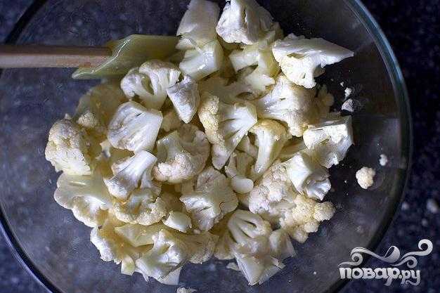 Обжаренная цветная капуста с яйцами
