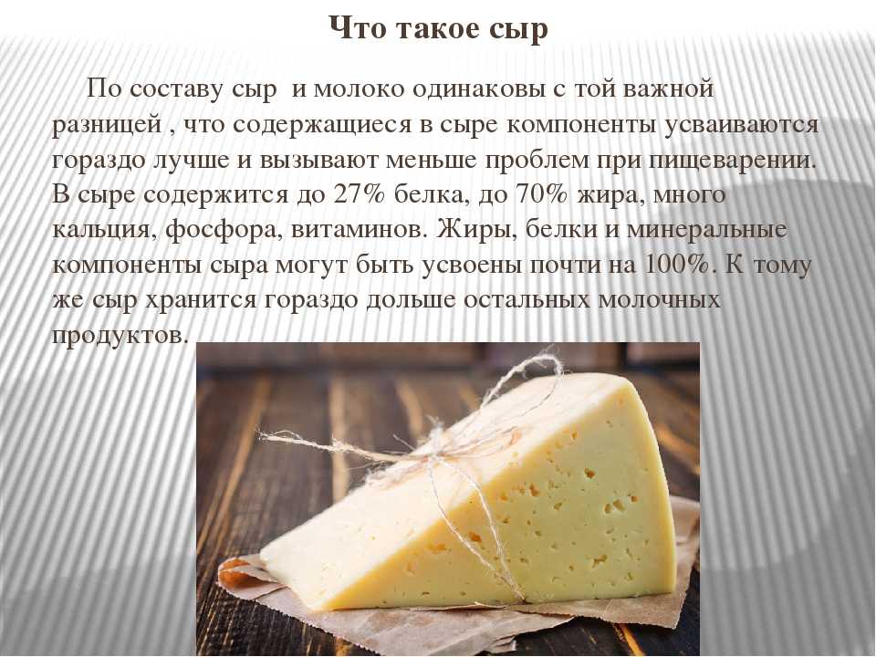 Проект про сыр