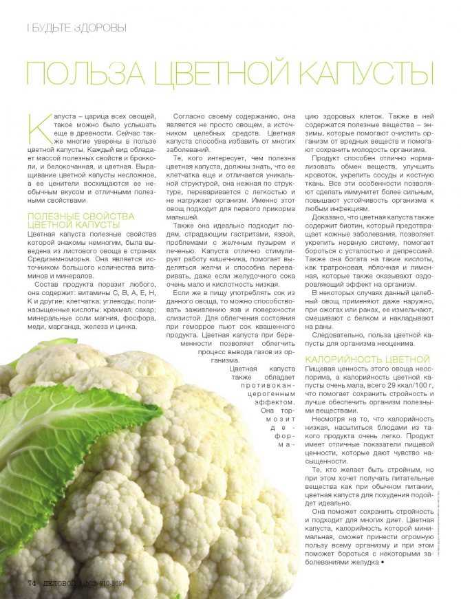 Цветная капуста в микроволновке - вкусная кухня